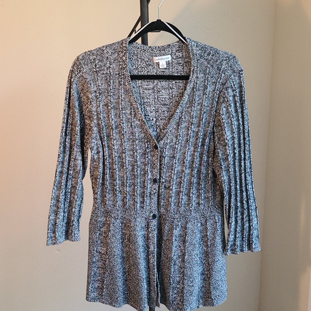 Ladies peplum sweater